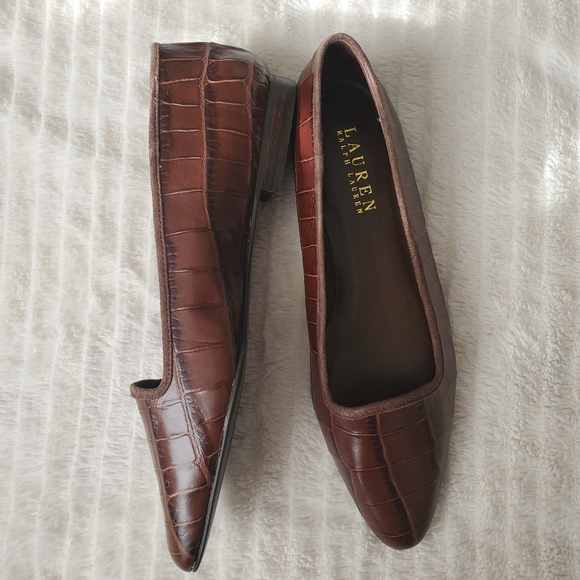 Ralph Lauren Shoes - Ralph Lauren Nerissa Leather Tortoise Loafers